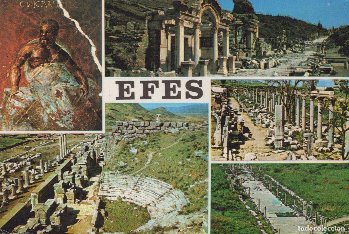 Postais: Turkey Sel&ccedil;uk Ephesus Ancient City Ruins Hadrian Temple Odeon Theater *YAR265