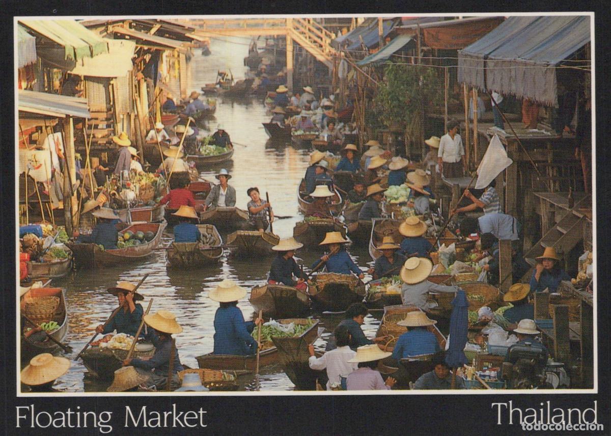 Postales: Thailand Damnoen Saduak Floating Market Villagers Selling Produce *YAR936