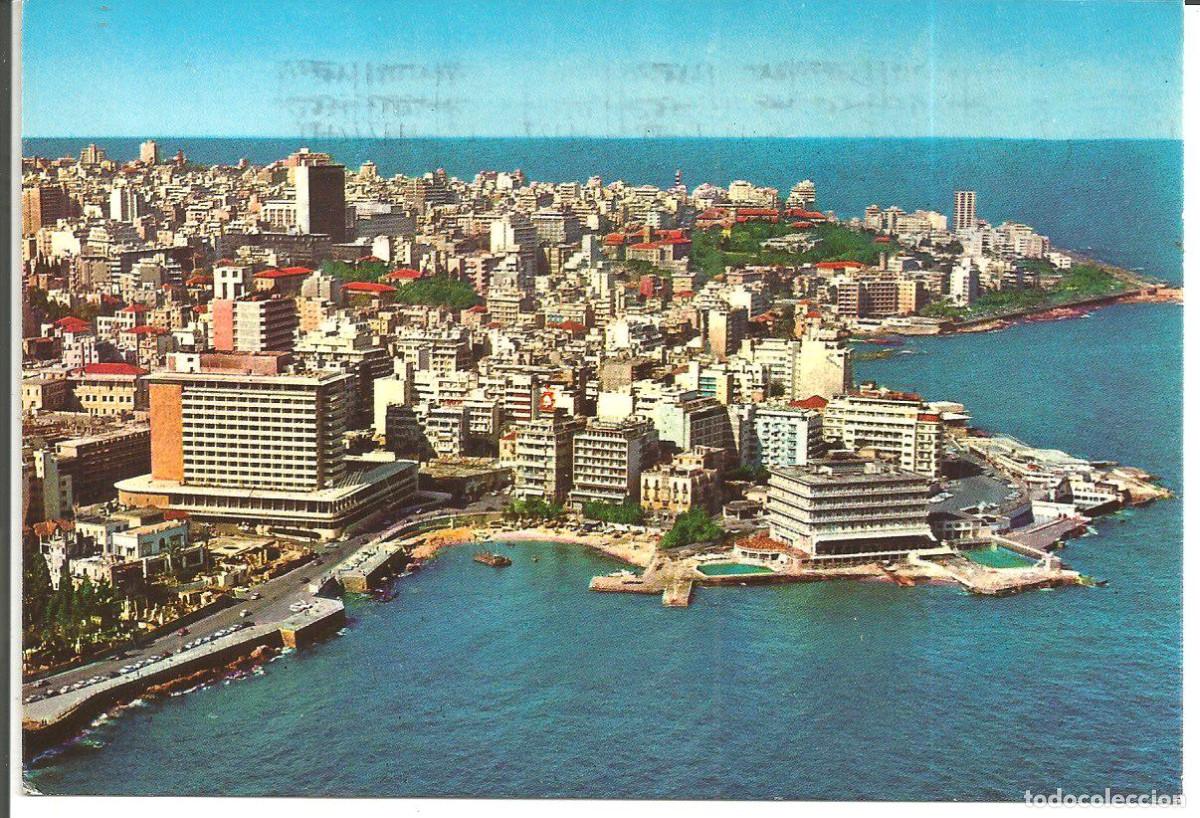 Postales: POSTAL BEIRUT, LEBANON (LIBANO) - QUARTIER DES GRANDS H&Ocirc;TELS - CIRCULADA 1972