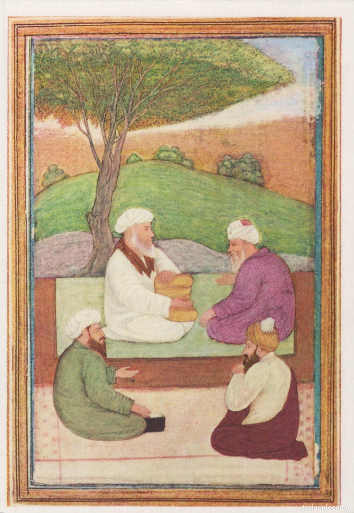 Postais: India Miniature Painting Debating Mullahs Berlin State Museums Unposted *YAU381