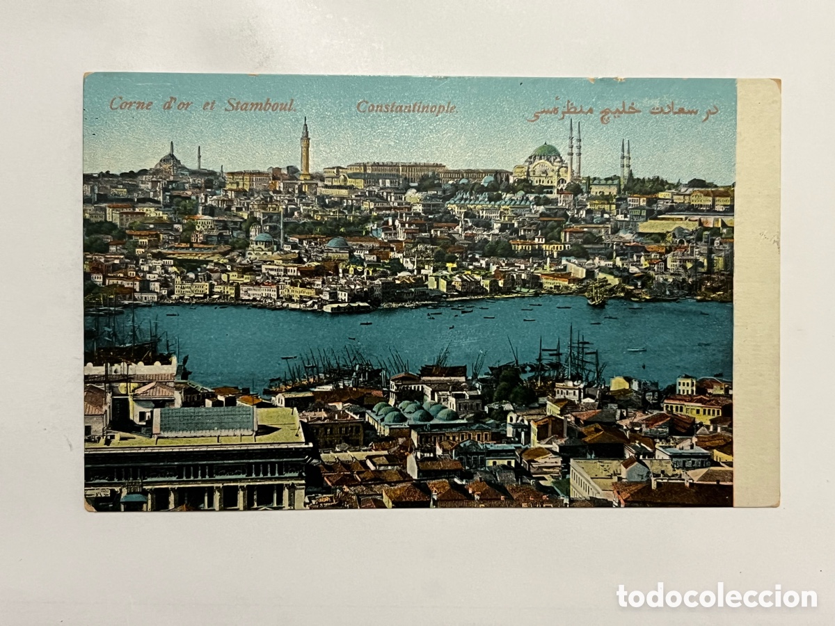 Postales: TURQU&Iacute;A - CONSTANTINOPLA Postal. Cuerno de Oro y Estambul. Editor M.J.C.