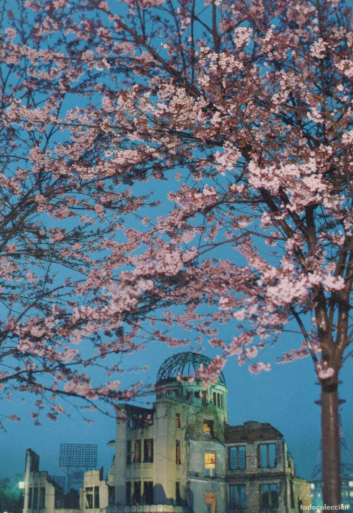 Postales: Japan Hiroshima A Bomb Dome At Cherry Blossom Time Architecture Unposted *YAX899