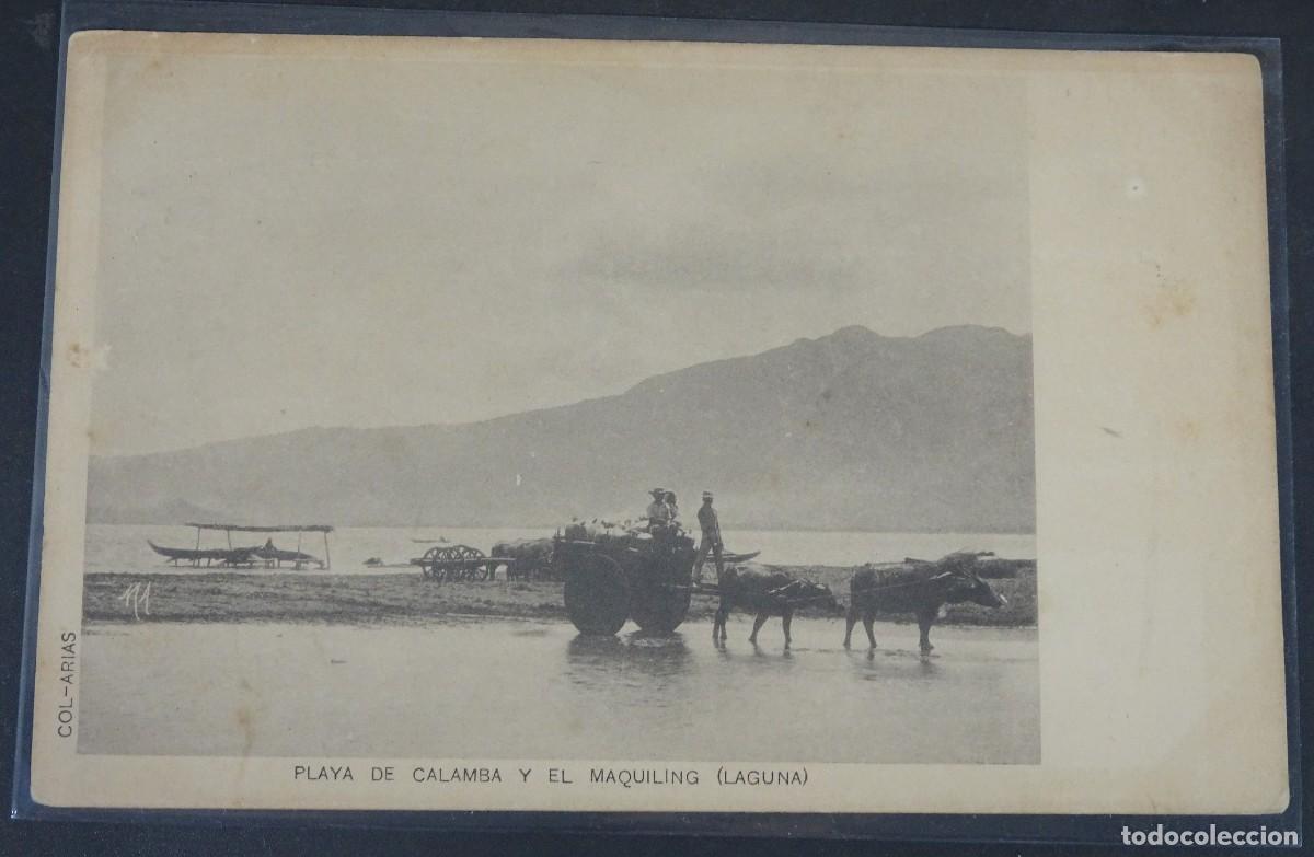 Postkarten: ANTIGUA POSTAL CPA, LAGUNA , PLAYA DE CALAMBA Y EL MAQUILING ,FILIPINAS, COLECCI&Oacute;N ARIAS, VER FOTOS
