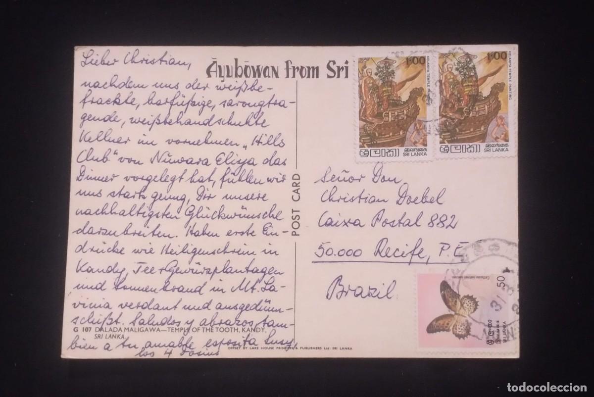Postales: TS) CIRCA 1980 SRI LANKA, POSTCARD,WIT THE VESAK FESTIVAL FRESCO FROM THE KELANIYA TEMPLE DEPICTING