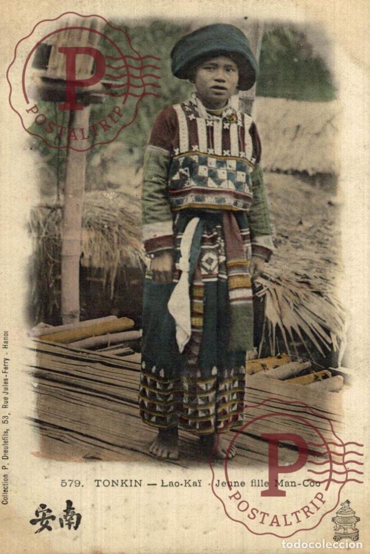 Postales: Asie - vi&ecirc;t - nam : VIETNAM INDOCHINE VIET NAM - TONKIN LAO KAI JEUNE FILLE MA