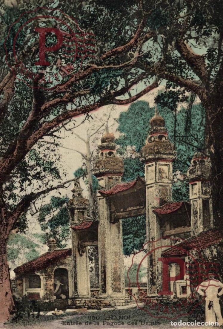 Postales: Asie - vi&ecirc;t - nam INDOCHINA Tonkin: Hano&iuml; Entr&eacute;e de la pagode des dames