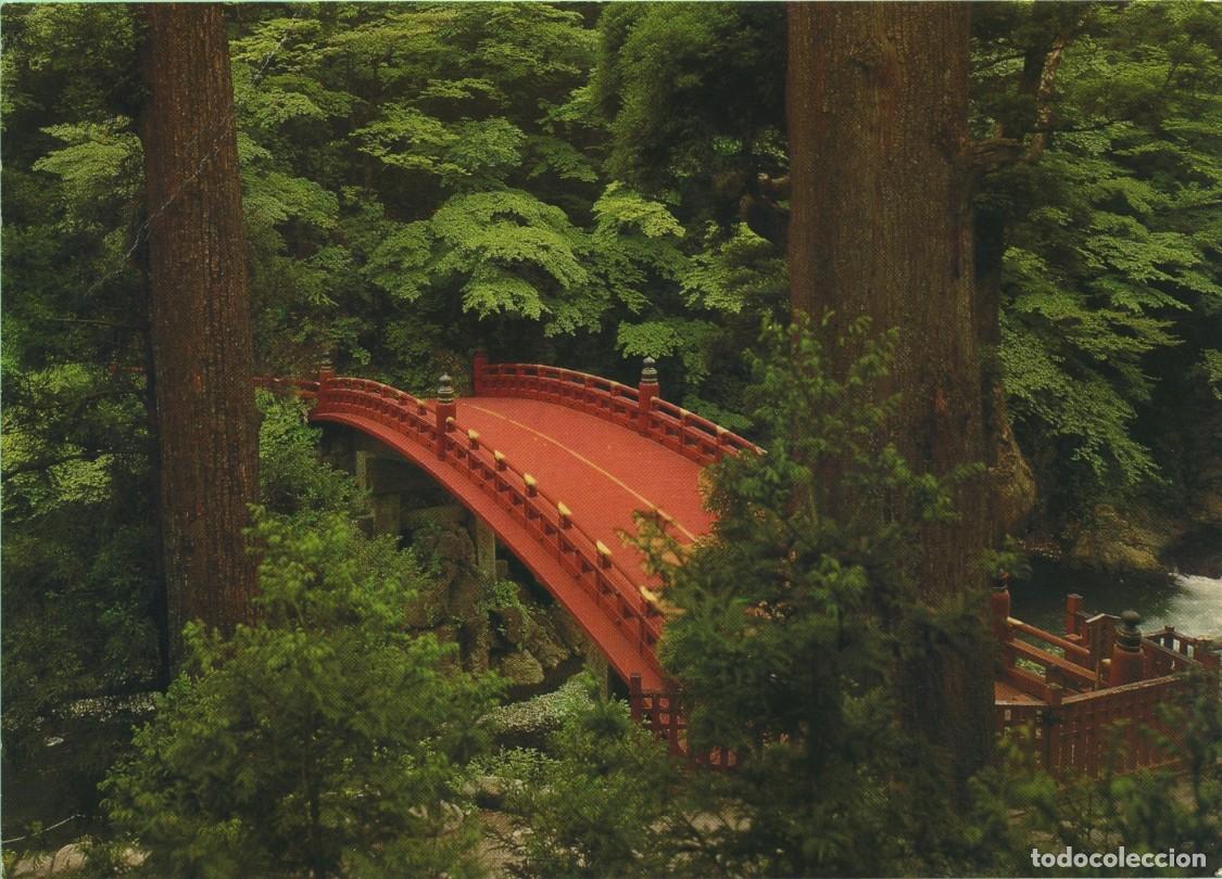 Postales: Puente Sagrado sobre el r&iacute;o Daiya. JAP&Oacute;N. Sin circular. ED. SANTUARIO NIKKO TOSHOGU