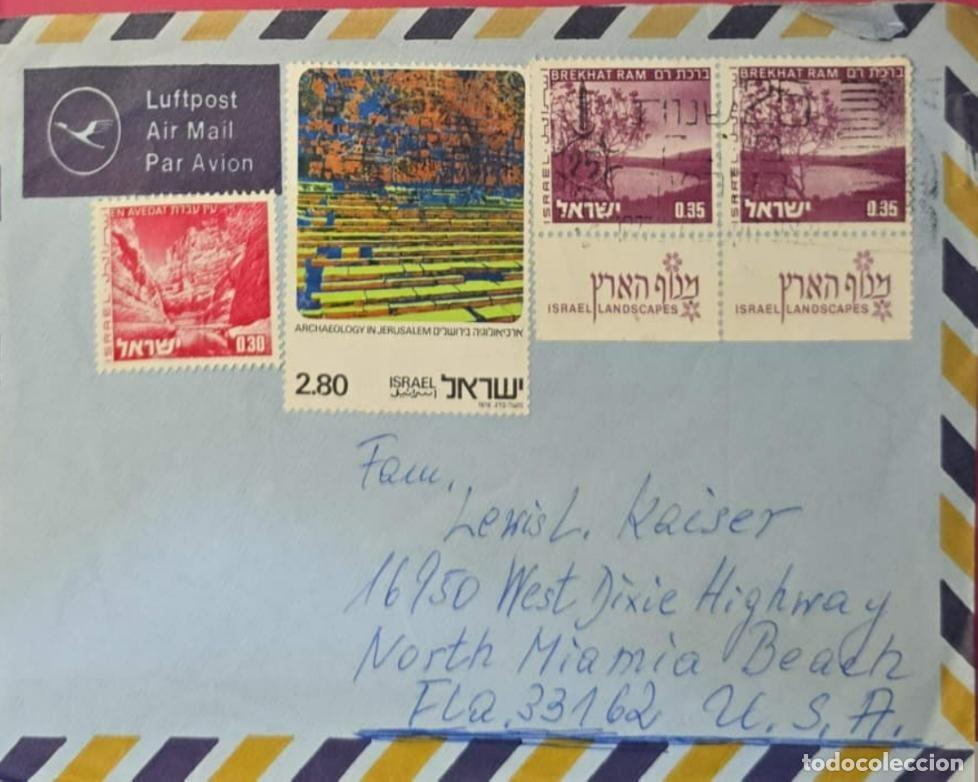 Postales: TS) CIRCA 1975 ISRAEL, AIRMAIL,ARCHEOLOGY IN JERUSALEM AND LANDSCAPE IN AVEDAT AND BREKHAT RAM.