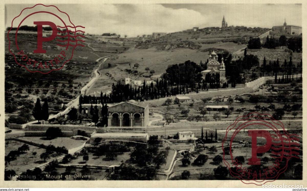 Postales: ISRAEL- JERUSALEM MOUNT ET OLIVES