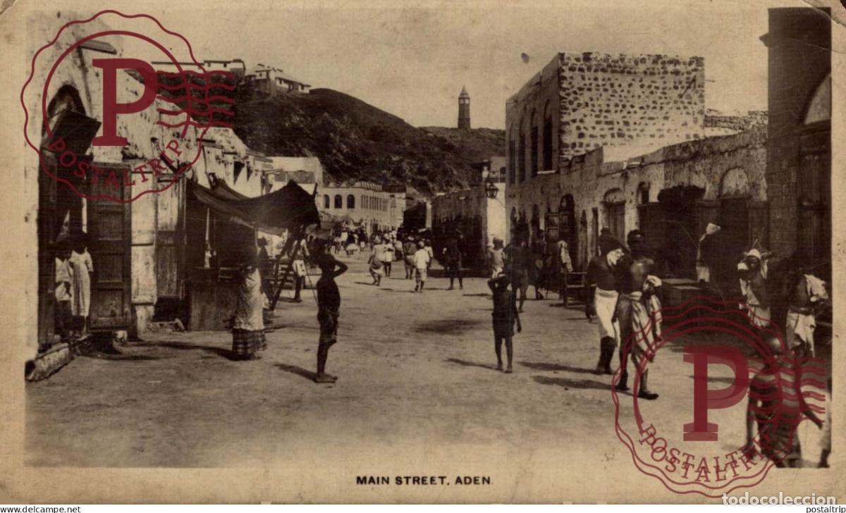 Postales: YEMEN - ADEN -THE MAIN STREET.