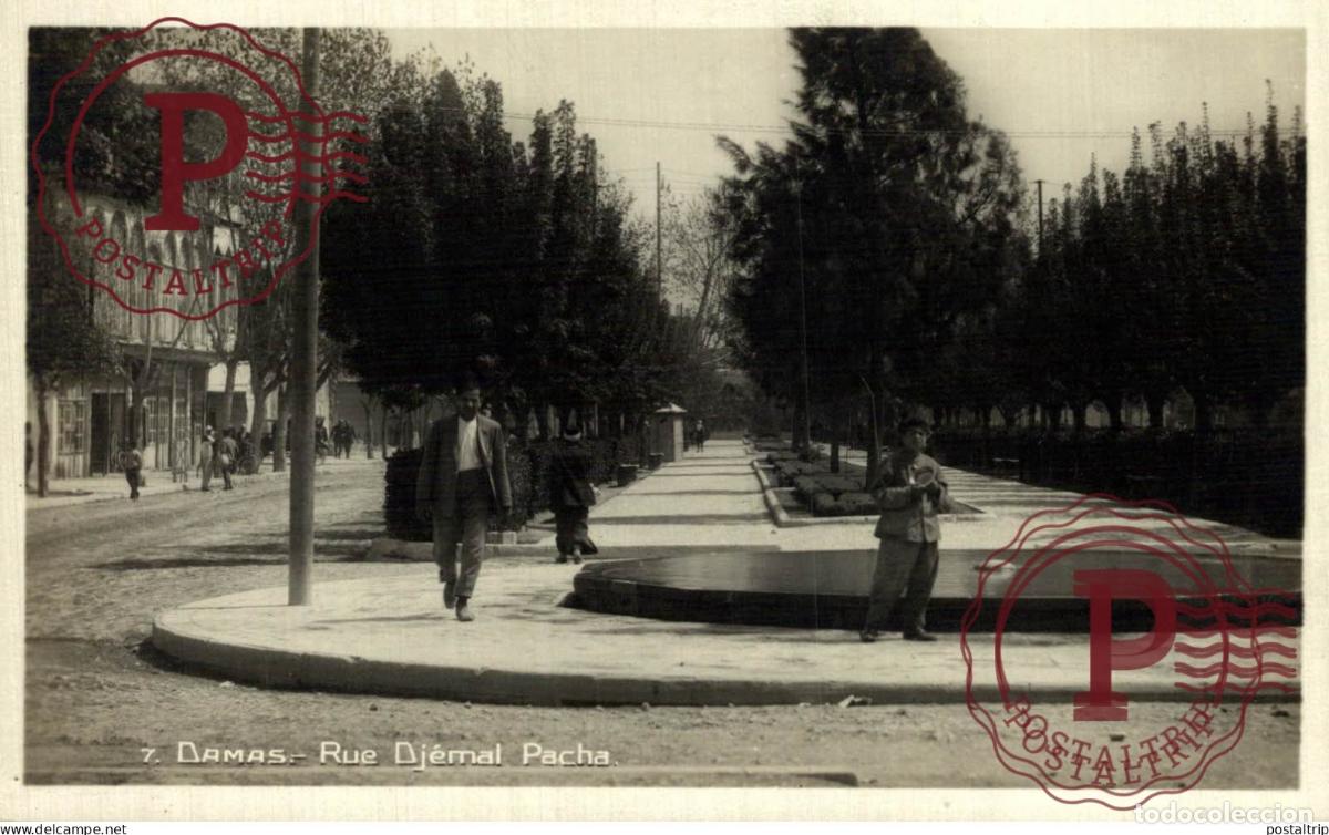 Postales: SIRIA. DAMAS SYRIE Rue Dj&eacute;mal Pacha