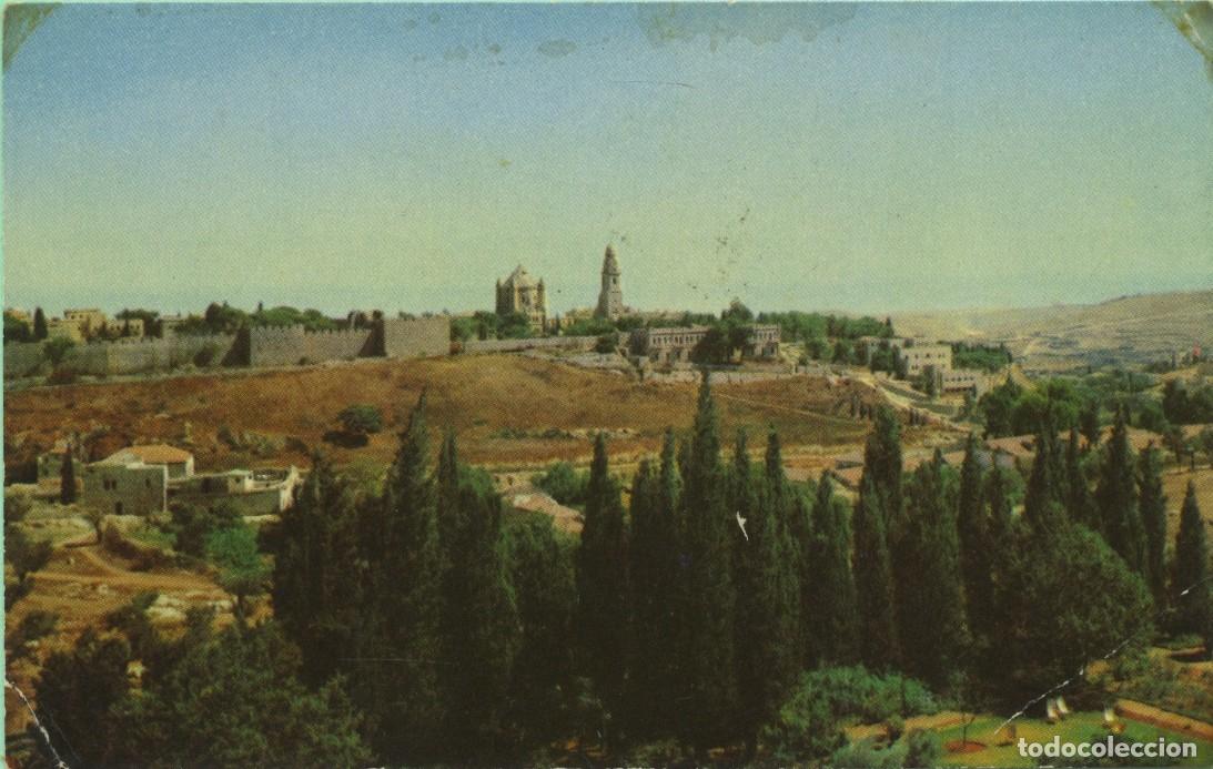 Postales: N&ordm; 5485-JERUSALEM-MT. ZION. Sin circular. ED. PALPHOT
