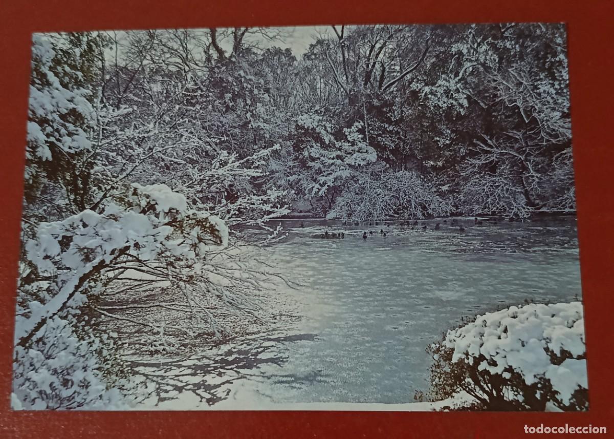 Postales: ESTANQUE DE KUMOBA EN KARUIZAWA - JARD&Iacute;N DE INVIERNO - JAP&Oacute;N 1960