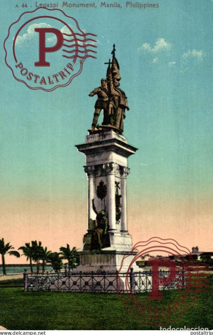 Postais: FILIPINAS. PHILIPPINES. Legaspi Monument. MANILA.