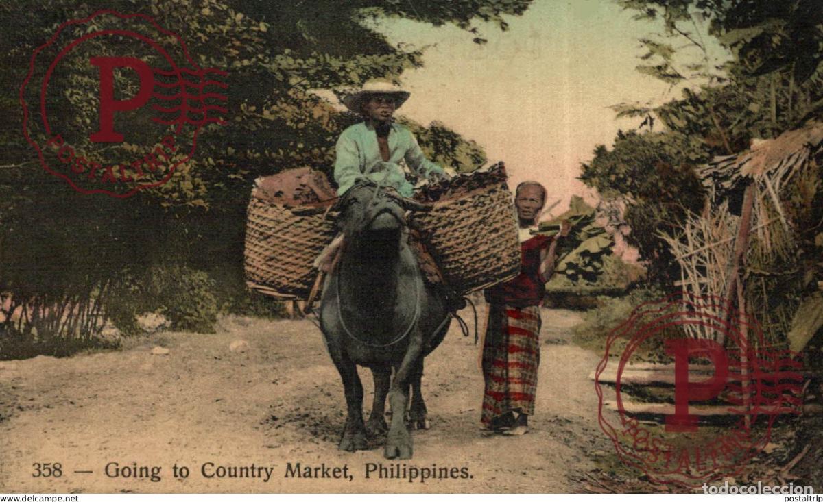 Postales: FILIPINAS. PHILIPPINES. Going to country market