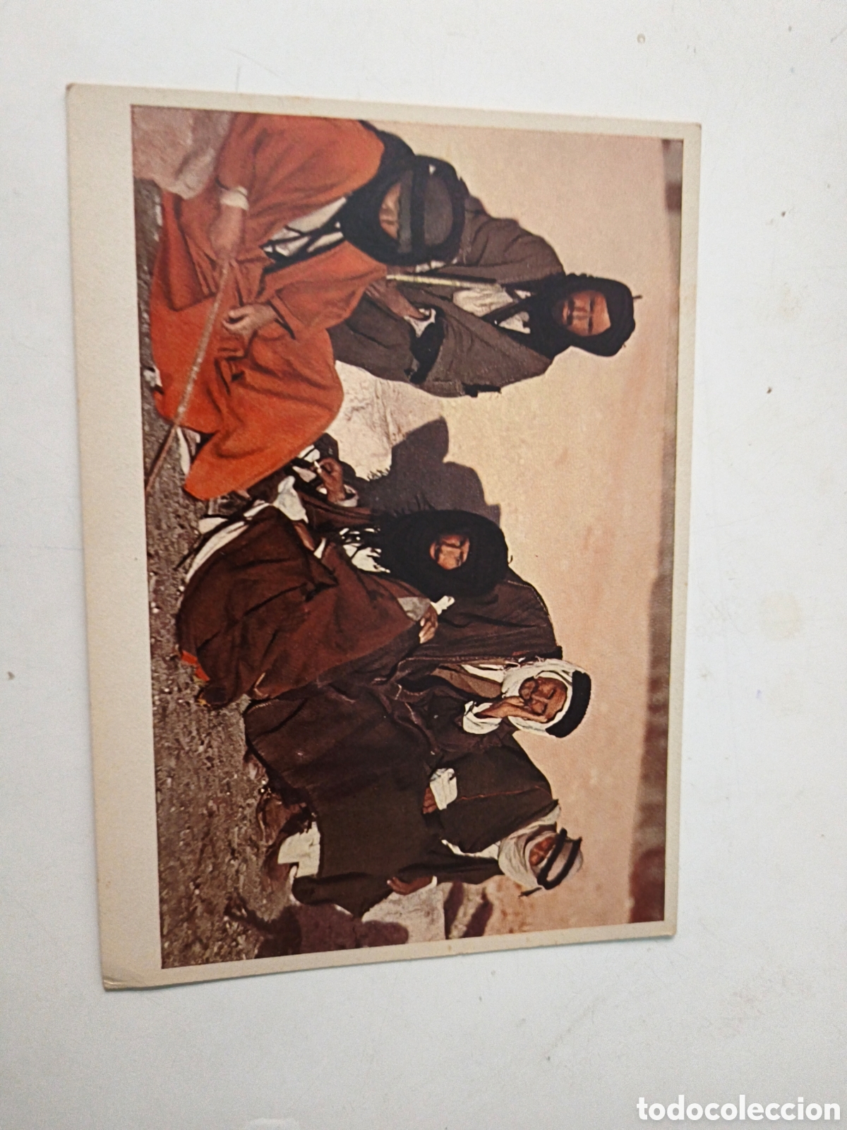 Postcards: Postal Jordan. A group of Beduins.