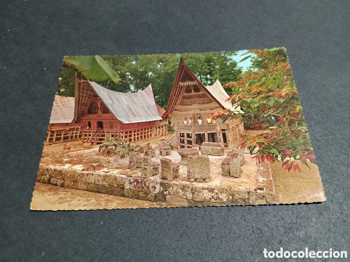 Postales: Postal casas t&iacute;picas de sumatra
