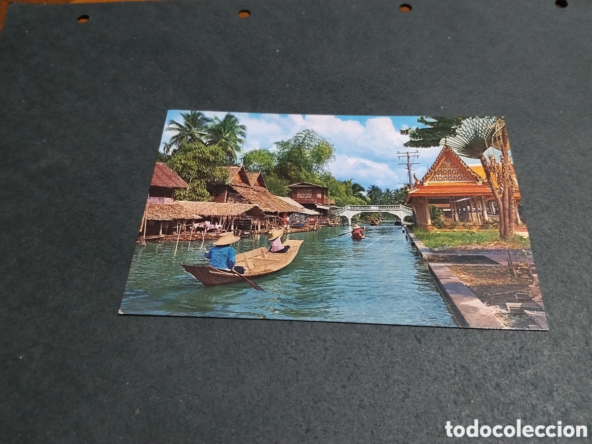 Cartes Postales: Postal Bangkok canal, Tailandia