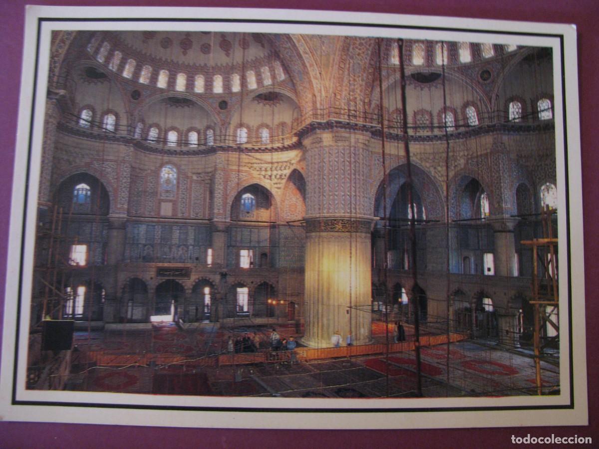 Postais: POSTAL DE TURQUIA. ESTAMBUL. INTERIOR DE LA MEZQUITA AZUL SULTANAHMET
