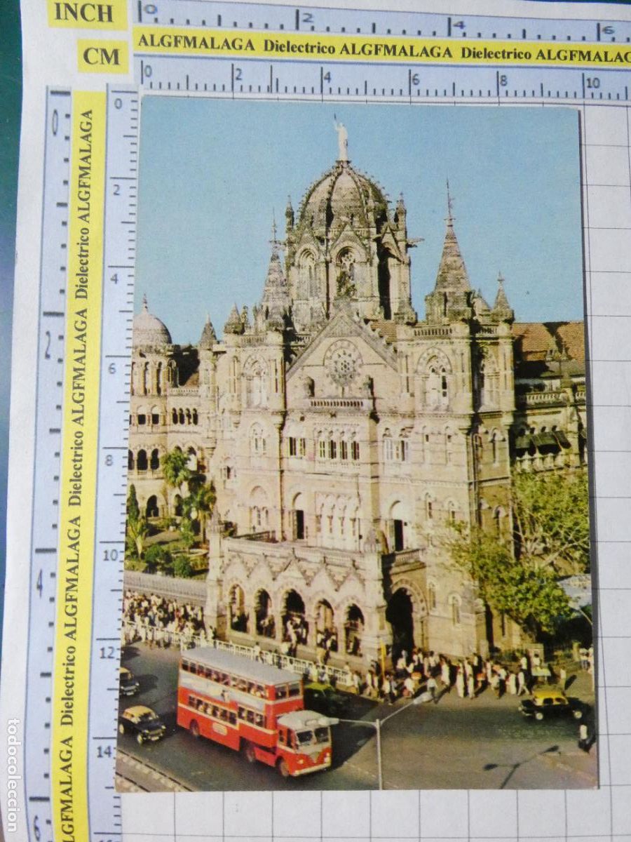 Postais: POSTAL DE INDIA. BOMBAY VICTORIA TERMINUS CAMI&Oacute;N AUTOB&Uacute;S. 789