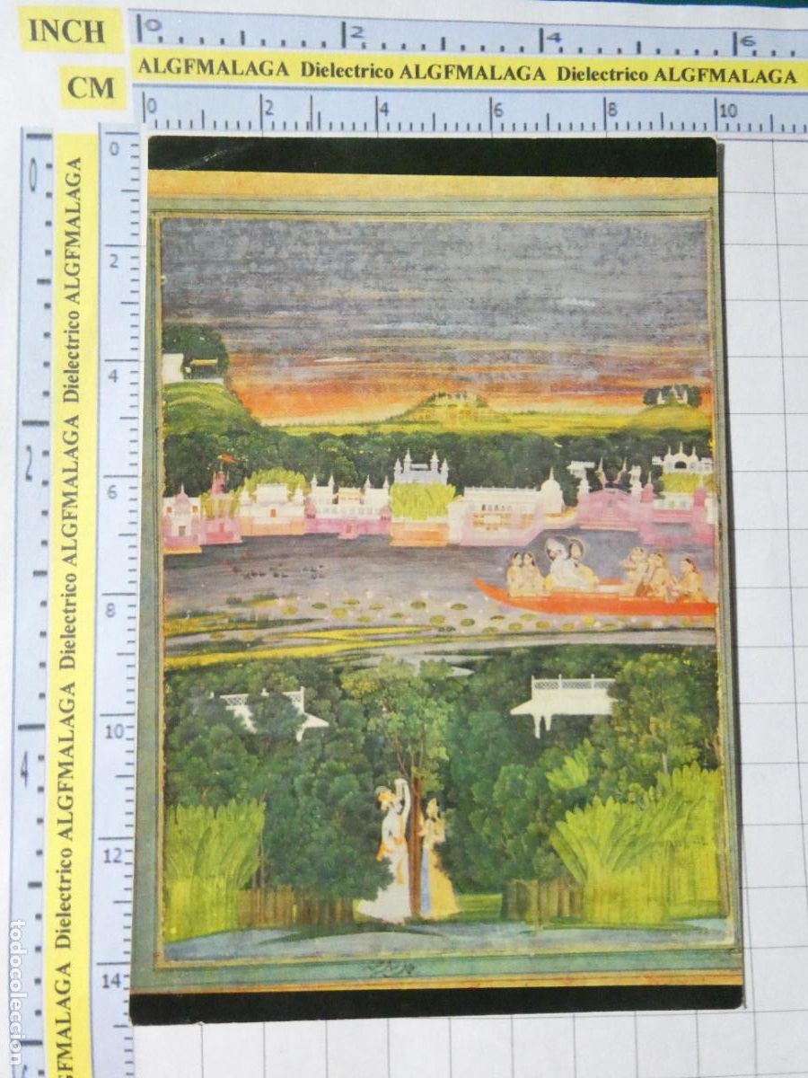 Postais: POSTAL DE INDIA. ARTE THE BARGE OF LOVE KISHANGARH SCHOOL 1750. 812