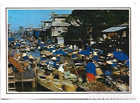 Postais: FLOATING MARKET ONLY CAN BE SEEN TOURIST LIKE VERY MUCH.- THAILAND