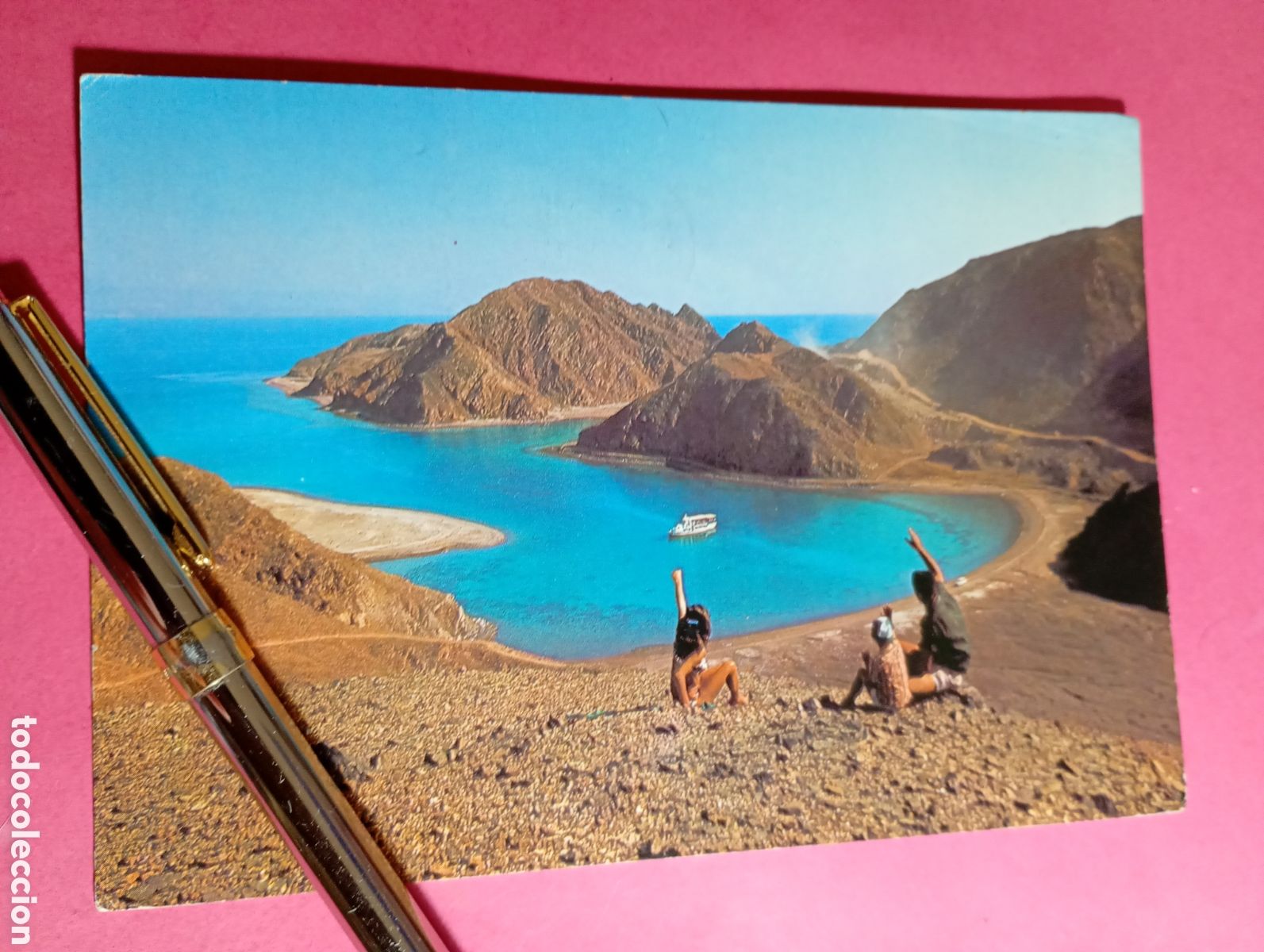 Postales: ISRAEL Y EGIPTO ''CORAL ISLAND EN GOLFO DE ACABA''en ingles color circulada 1972