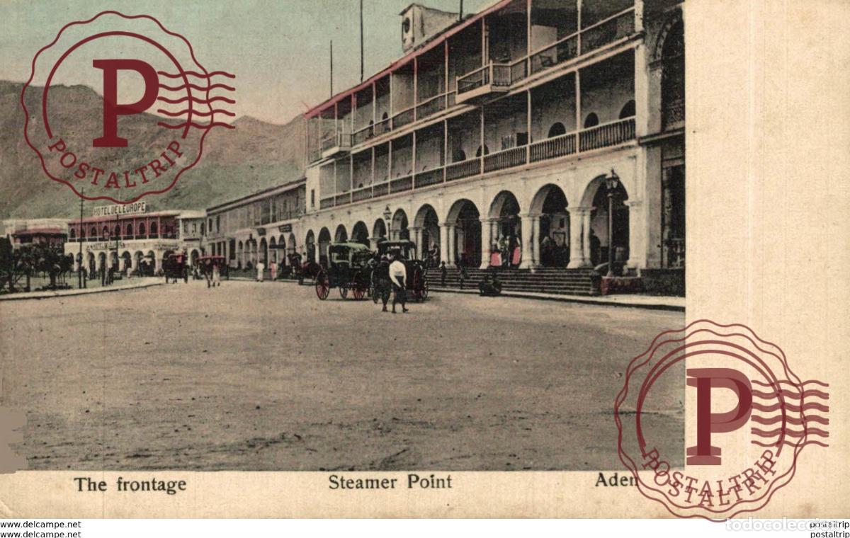 Postales: YEMEN. ADEN. Steamer Point. The frontage