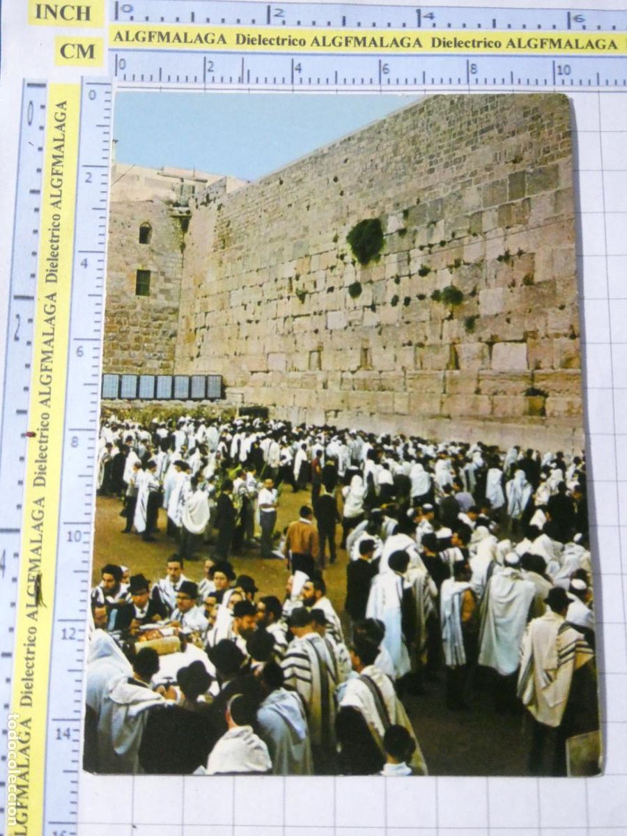Postales: POSTAL DE ISRAEL. REZOS EN EL MURO DE LAS LAMENTACIONES JERUSALEN. 417