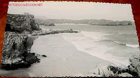 Postales: ANTIGUA POSTAL DE LA PLAYA DE CELORIO  (LLANES) - Foto 1