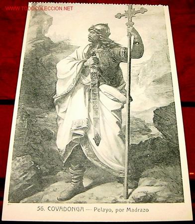 Postais: ANTIGUA POSTAL DE COVADONGA - PELAYO POR MADRAZO