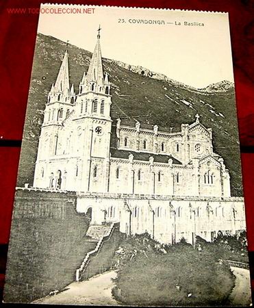 Postales: ANTIGUA POSTAL DE COVADONGA - LA BASILICA - Foto 1