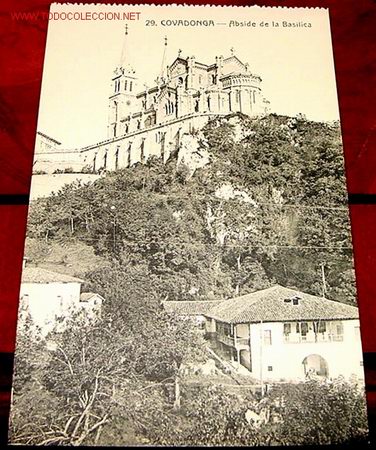 Postales: ANTIGUA POSTAL DE COVADONGA - ABSIDE DE LA BASILICA - Foto 1