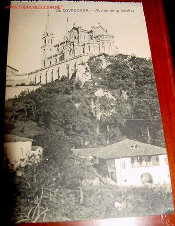 Postales: ANTIGUA POSTAL DE COVADONGA - ABSIDE DE LA BASILICA - Foto 1
