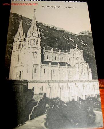 Postales: ANTIGUA POSTAL DE COVADONGA - LA BASILICA - Foto 1