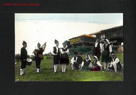 Postales: Postal de ASTURIAS: Folklore Astur (Ed.Alarde num. 3) - Foto 1