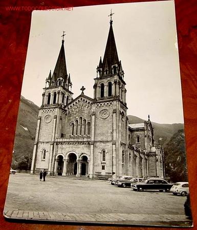 Postcards: ANTIGUA POSTAL DE COVADONGA (ASTURIAS) -CATEDRAL- ED. SICILIA(ASTURIAS) -CATEDRAL- ED. SICILIA