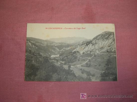 Postcards: COVADONGA CARRETERA DEL LAGO ENOL COLEC V ERO