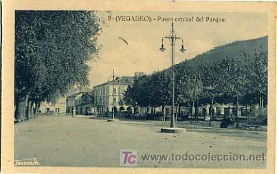 Postales: VEGADEO, PASEO CENTRAL DEL PARQUE, P14193 - Foto 1