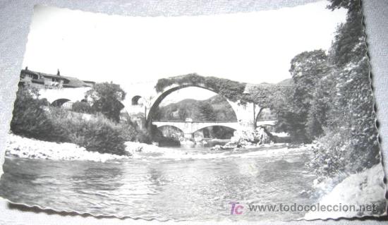 Postais: ANTIGUO POATAL DE CANGAS DE ONIS - ASTURIAS - PUENTE ROMANO - CIRCULADA - ED. GARCIA GARRABELLA.