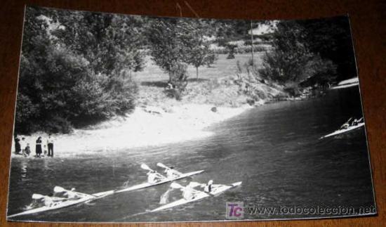 Cartoline: ANTIGUA FOTO POSTAL DE DESCENSO DEL RIO SELLA (ASTURIAS) - PIRAGUISMO - 107 -A&Ntilde;OS 50-60 - SPRINT PRE