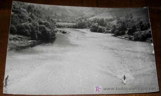 Cartoline: ANTIGUA FOTO POSTAL DE DESCENSO DEL RIO SELLA (ASTURIAS) - PIRAGUISMO - 106 -A&Ntilde;OS 50-60 - RABION DE