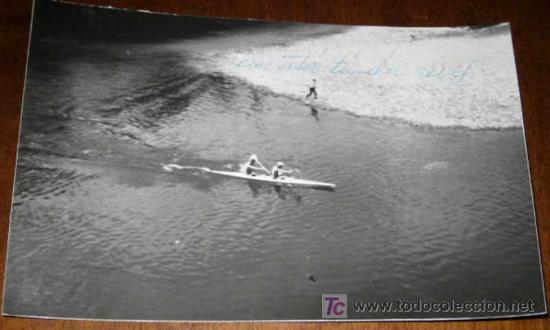 Cartoline: ANTIGUA FOTO POSTAL DE DESCENSO DEL RIO SELLA (ASTURIAS) - PIRAGUISMO - 109 -A&Ntilde;OS 50-60 - EDICIONES