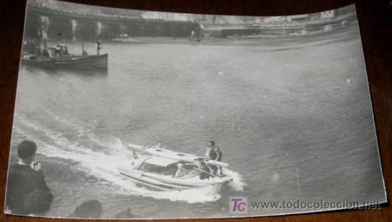 Cartoline: ANTIGUA FOTO POSTAL DE DESCENSO DEL RIO SELLA (ASTURIAS) - PIRAGUISMO - 114 -A&Ntilde;OS 50-60 - RIBADESELL