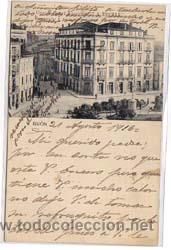 Postales: Gijon. Gran Hotel Francaix La Iberia. Hotel de primer orden. Reverso dividido. Circulada.