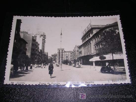 Postcards: 29 GIJON, PASEO DE BEGO&Ntilde;A, L.ROISN
