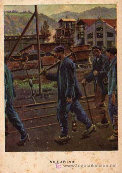 Postcards: ASTURIAS, N-3 MINEROS