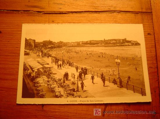 Postales: Interesante postal de Gijon - Foto 1