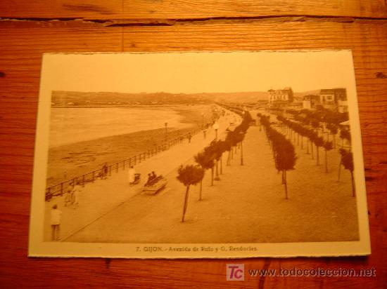 Postales: Interesante postal de Gijon - Foto 1