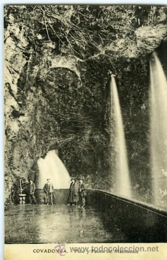 Postcards: POSTAL COVADONGA POZO Y FUENTE DEL MATRIMONIO